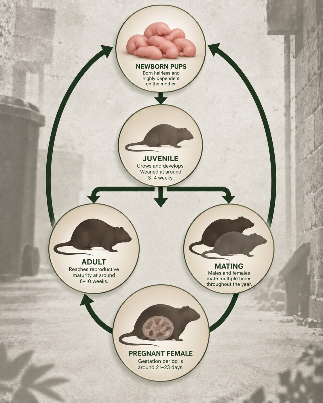 The Rat Life Cycle: Understanding the Biology of a Serious Pest